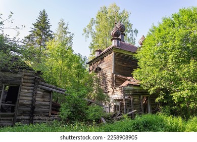 ruins of an abandoned temple in Kostroma region, Russia - Shutterstock ID 2258908905