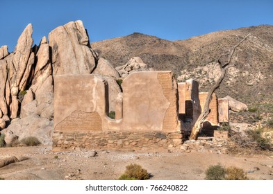 Ruins Of The Adobe House In Joshua Tree National Park.