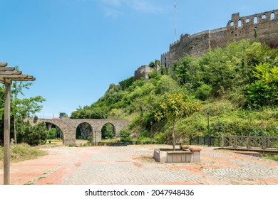 Ruins Of An Ancient Byzantine Castle In Trabzon City, Turkey	