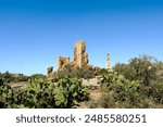 The ruins of an ancient Byzantine fortress, the settlement of Gorchin, near the city of Korba, Tunisia.
