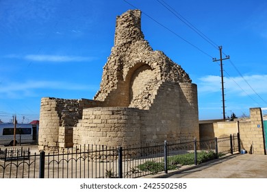 The ruins of an ancient chapel on the territory of the village of Shagan, Azerbaijan Republic