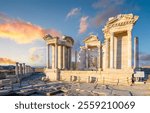 Ruins of the ancient city Laodicea on the Lycus and the Traian Nymphaeum in Denizli, Turkey