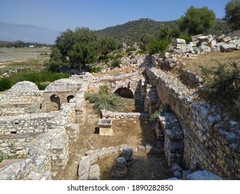 The ruins of the ancient city of Turkey in Antalya Andriake city.