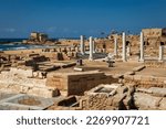 Ruins of antique Caesarea. Israel.