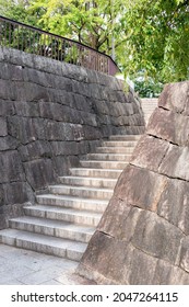 Ruins Of Arioka Castle In Itami, Hyogo, Japan