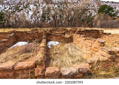 Ruins In Bandelier National Monument, New Mexico, USA