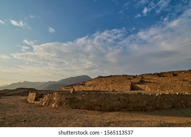 Ruins Of Caral Ancient Civilization Of Peru      