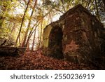 Ruins of cement structure from a nitrogen production facility built in South Carolina during the early twentieth century