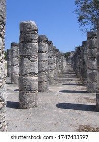 Ruins At Chichen Itza. Family Vacation In Mexico