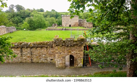 Ruins Of Craignethan Castle In South Lanarkshire.