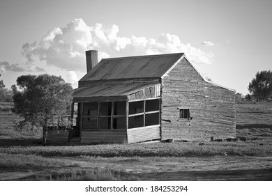 Ruins Of An Early 20th Century Farm House In The Australia Outback