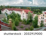 ruins of the East Prussian  barracks and psychiatric hospital Allenberg