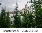 ruins of the East Prussian  barracks and psychiatric hospital Allenberg