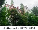 ruins of the East Prussian  barracks and psychiatric hospital Allenberg