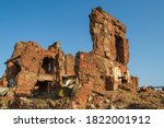 Ruins of a house destroyed during the Battle of Stalingrad