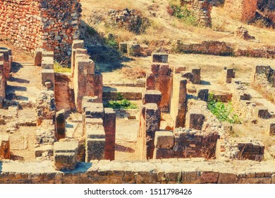 The Ruins Of The House Of Hannibal At The Excavations Of Carthage. The Carthaginian General Of The Punic Wars Was Born Here.