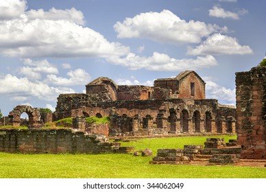 Ruins of the Jesuit Guarani reduction La Santisima Trinidad de Parana, UNESCO World Heritage Site, Paraguay, South America