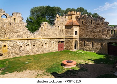 Ruins of the Johns Castle in Lednice, Czech Republic, Lednice-Valtice Cultural Landscape, World Heritage Site by UNESCO