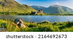 The ruins of Kilchurn castle on Loch Awe, the longest fresh water loch in Scotland