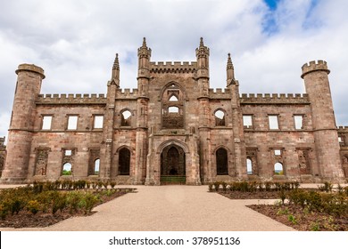 Ruins Of Lowther Castle In Cumbria, England.