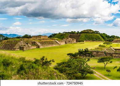 Ruins Of Monte Alban In Oaxaca, Mexico