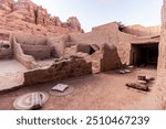 Ruins of mud houses in Al Ula Old town, Saudi Arabia