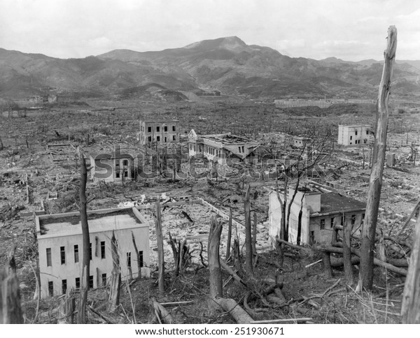 Ruins Nagasaki Japan After Atomic Bombing Stock Photo Edit Now