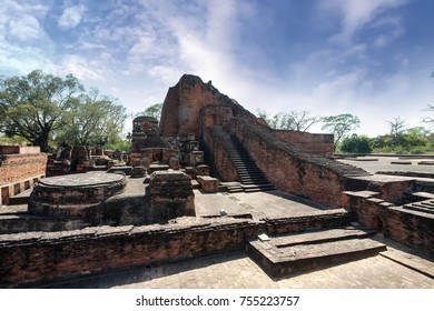 The Ruins Of Nalanda Mahavihara, India