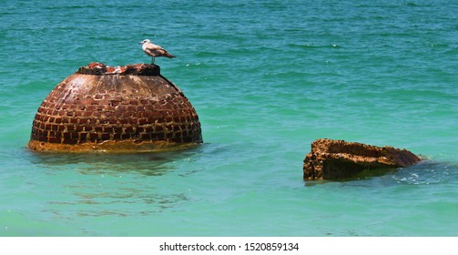 Ruins In The Ocean, Egmont Key State Park, Florida.