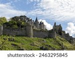 Ruins of the old castle. Bressuire is a commune in the Deux-Sèvres department: the Nouvelle-Aquitaine region. France