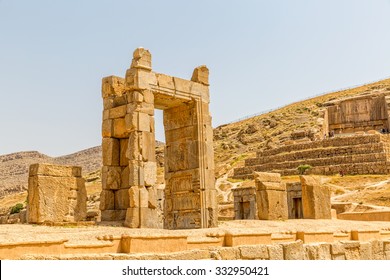 Ruins Of Old City Persepolis, A Capital Of The Achaemenid Empire 550 - 330 BC.