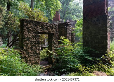 Ruins Of The Old Cornish Estate At Hudson Highlands State Park In Cold Spring New York