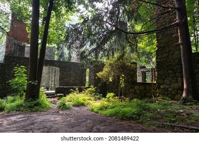 Ruins Of The Old Cornish Estate At Hudson Highlands State Park In Cold Spring New York