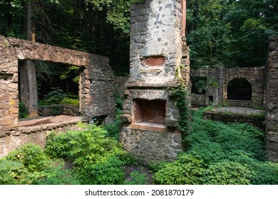 Ruins Of The Old Cornish Estate At Hudson Highlands State Park In Cold Spring New York