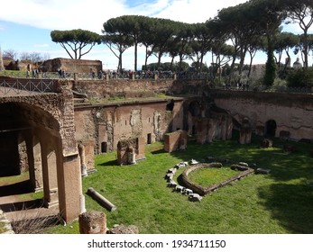 Ruins On The Palatine Hill In Rome