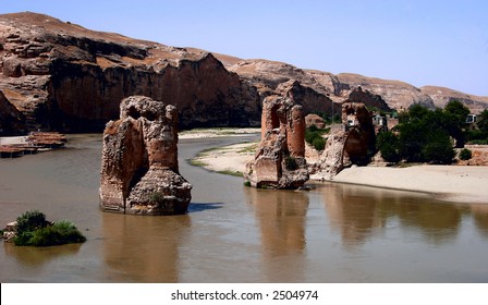 Ruins On The Tigris River, Hasankeyf Village, Turkey. It Will Be Flooded  For  The GAP Dam Project