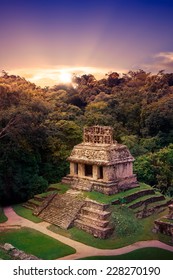 Ruins Of Palenque, Maya City In Chiapas, Mexico