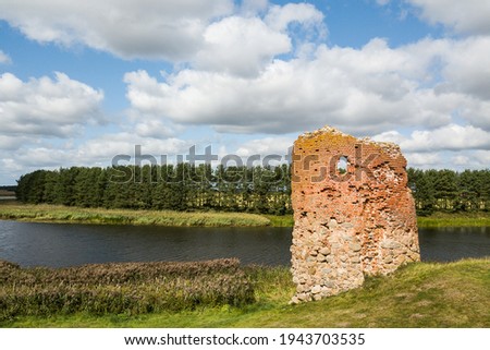 Ruins of Piltene castle, Latvia