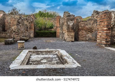 Ruins Of Pompeii , Which Was Destroyed And Buried During The Eruption Of Mount Vesuvius In 79 AD