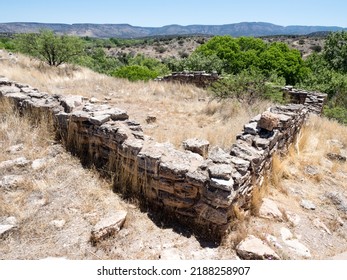 Ruins of a prehistoric dwelling near Montezuma Well, part of Montezuma Castle National Monument - Arizona, USA