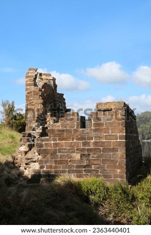 Ruins of the prison on Sarah Island, Tasmania