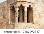 Ruins at the Qutab Minar complex in Delhi, India. It is a minaret, the construction was abandoned, that forms of the Qutab complex, a UNESCO World Heritage Site