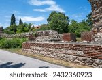 Ruins of Roman fortifications of ancient city of Diocletianopolis, town of Hisarya, Plovdiv Region, Bulgaria