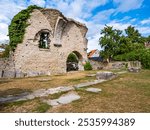 Ruins of  Saint Per Churches - historic testaments in city of Visby. Original church was first stone church erected on Gotland, built around 1060 at ancient pagan viet, or offering place