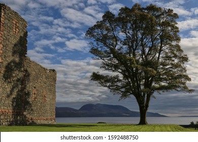 Ruins of Skipness Castle on the Kintyre peninsula in Scotland, near the village of Skipness. 