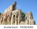 Ruins of St Augstines abbey Canterbury UK