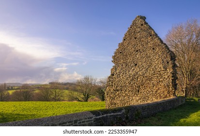 The ruins of St Johns Gable on the outskirts of Winchelsea high weald east Sussex south east England - Shutterstock ID 2253355947