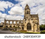 Ruins of St-etienne-le-vieux Church in Caen (France)