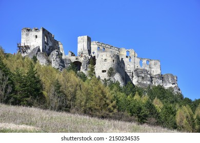 Ruins of stronghold Lietava in Slovakia