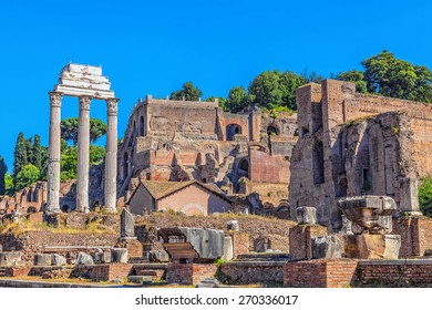 The Ruins Of The Temple Of Castor And Pollux